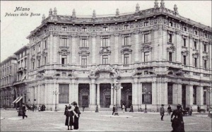 Palazzo Broggi all'inizio del secolo scorso